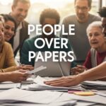 people over papers